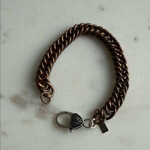 Vintage Copper Woman’s Fishtail Chain Bracelet